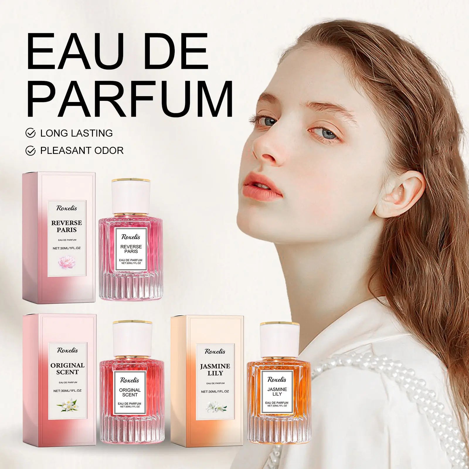 Women's spray perfume with a floral scent