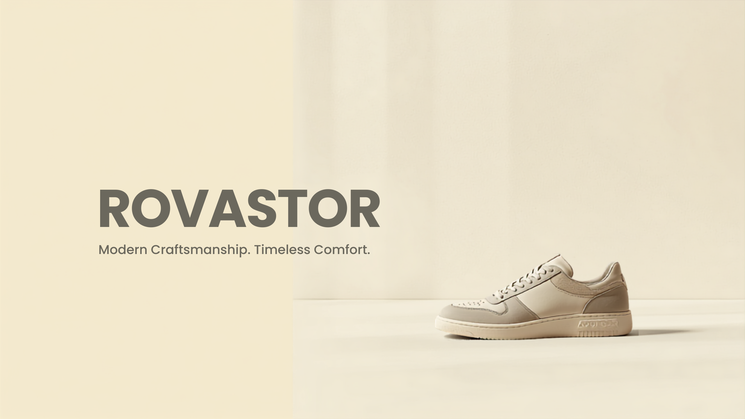 ROVASTOR hero banner - modern footwear